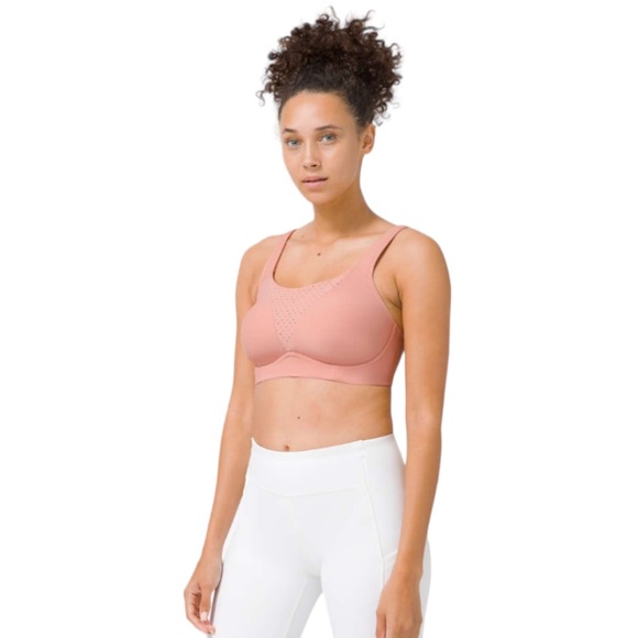 NWOT LULULEMON Run Times High Support Pink Pastel Sports Bra Size 34E / 32DD - Picture 15 of 15